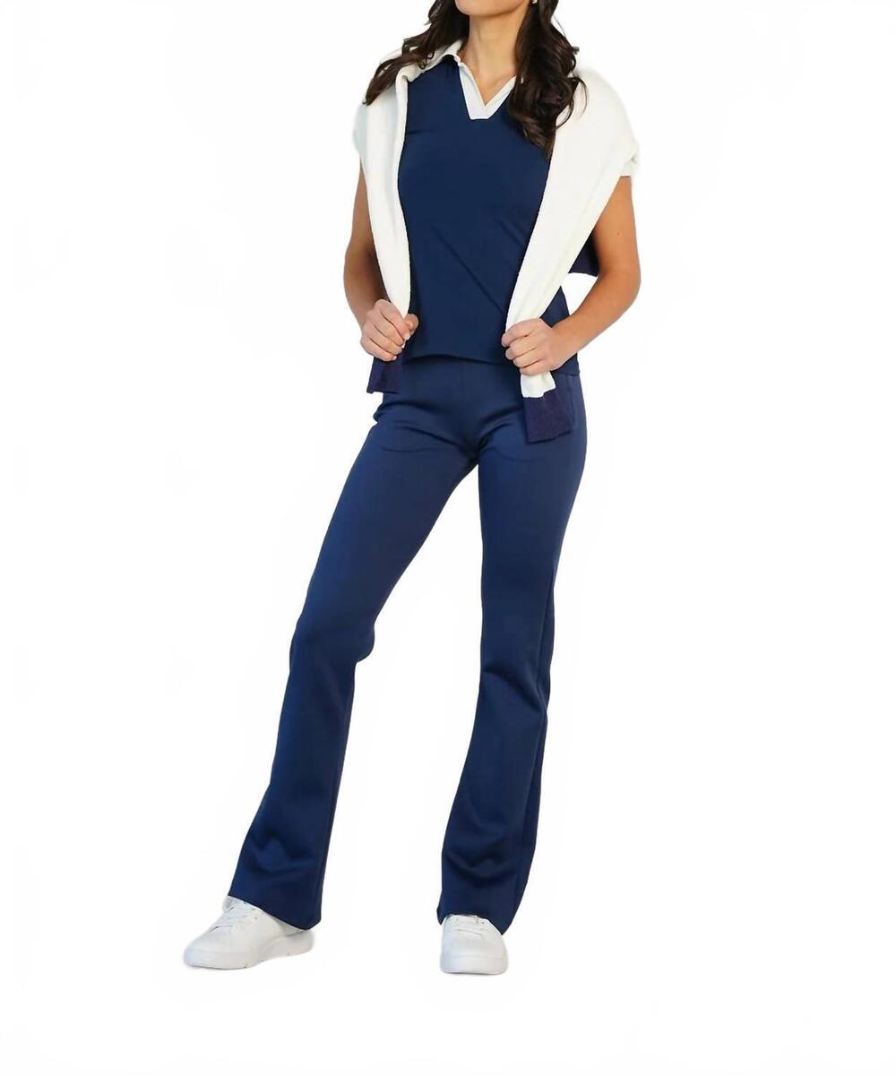 NEW VEEVA floridian high rise pants in navy